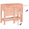 vidaXL Jardinière avec dessus de table pliable bois de Douglas massif