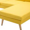 vidaXL Canapé en forme de L revêtement en tissu 186x136x79 cm jaune