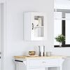 vidaXL Armoire murale de cuisine avec porte vitrée "Kalmar" Bois d'ingénierie blanc brillant