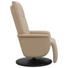 vidaXL Fauteuil inclinable avec repose-pieds cappuccino similicuir