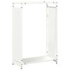 vidaXL Portant de bois chauffage blanc 60x28x90 cm
