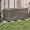 vidaXL Bo&icirc;te de rangement de jardin gris 283L r&eacute;sine tress&eacute;e