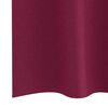 vidaXL Rideaux occultants avec anneaux 2 pcs Bordeaux 225 x 140 cm