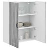 vidaXL Armoire de cuisine Gris Sonoma 80 x 31 x 100 cm