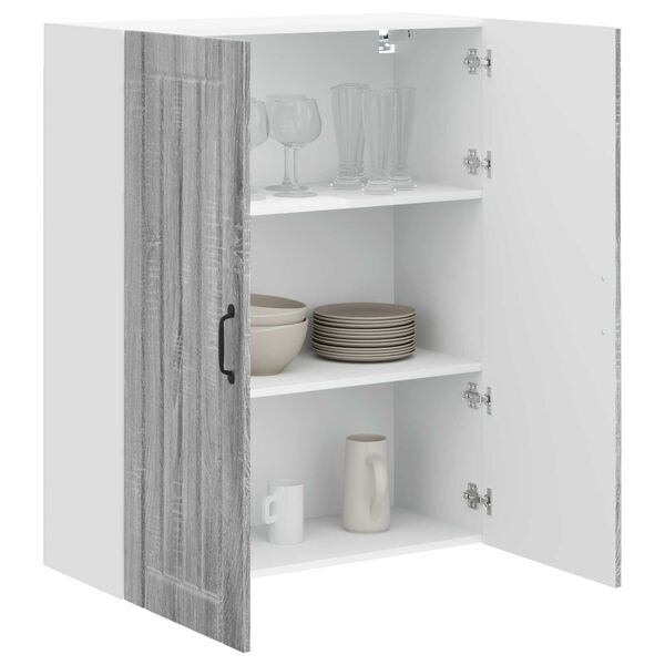 vidaXL Armoire de cuisine Gris Sonoma 80 x 31 x 100 cm