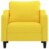vidaXL Fauteuil Jaune clair 60 cm Tissu