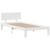 vidaXL Lit biblioth&egrave;que sans matelas blanc 75x190cm bois de pin massif