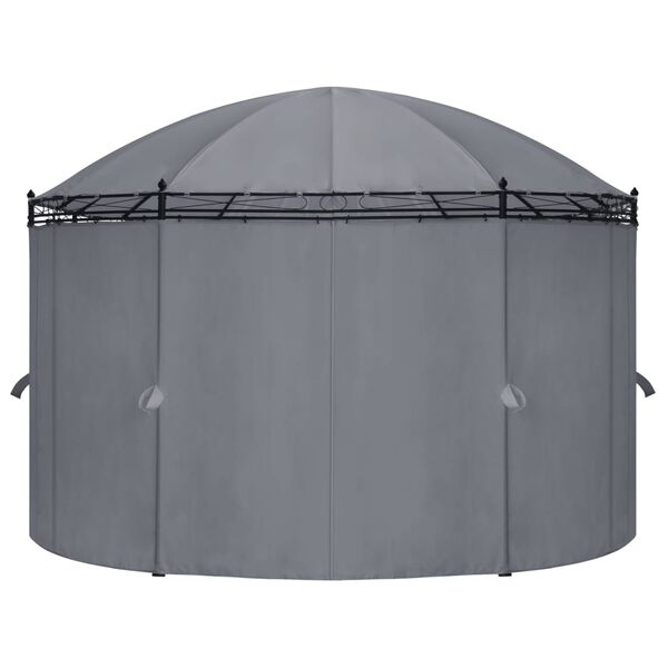 vidaXL Tonnelle avec rideaux 520x349x255 cm Anthracite