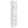 vidaXL Ensemble de Meubles 2 pcs Blanc brillant 33 x 34,5 x 87 cm