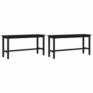 vidaXL Banc de salle &agrave; manger 100 x 32,5 x 48,5 cm 2 pc