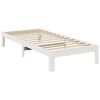 vidaXL Cadre de lit sans matelas blanc 90x200 cm bois de pin massif