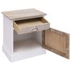 vidaXL Tables de chevet 2 pcs 38x28x45 cm Bois de Paulownia