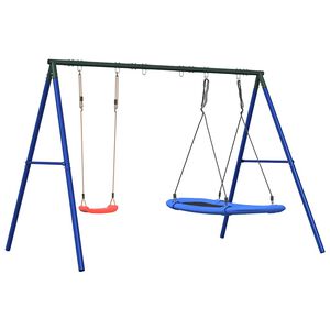 vidaXL Ensemble balan&ccedil;oire d'ext&eacute;rieur balan&ccedil;oire et balan&ccedil;oire nid