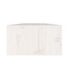 vidaXL Support de moniteur Blanc 50x24x13 cm Bois de pin solide