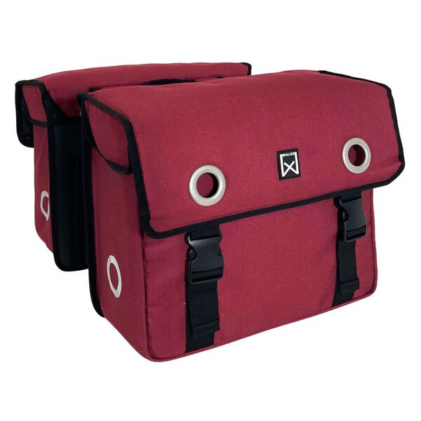 Willex Sacoches de v&eacute;lo 30 L toile rouge