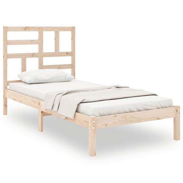 vidaXL Cadre de lit sans matelas bois massif 90x190 cm