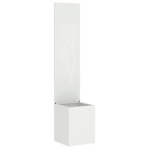 vidaXL &Eacute;cran de confidentialit&eacute; de jardin Fretwork Blanc 32 x 150 cm