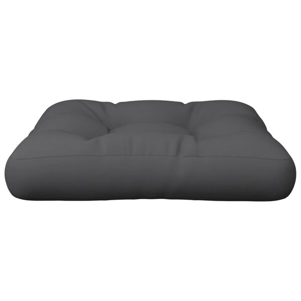 vidaXL Coussin de palette anthracite 60x61,5x10 cm tissu