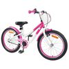 vidaXL V&eacute;lo pour Enfants 18 Pouces pour les 5-7 ans Rose fonc&eacute;