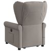 vidaXL Fauteuil inclinable de massage électrique Taupe Tissu