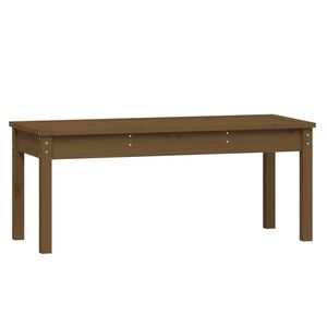 vidaXL Banc de jardin marron miel 109x44x45 cm bois de pin massif
