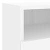 vidaXL Meubles TV muraux 2 pcs blanc 40x30x30 cm bois d'ing&eacute;nierie
