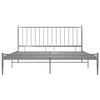 vidaXL Cadre de lit sans matelas gris m&eacute;tal 180x200 cm
