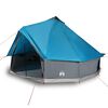 vidaXL Tente familiale tipi 6 personnes bleu imperm&eacute;able
