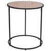 House Nordic Table d'appoint Johanna 40 cm Rond Naturel et noir