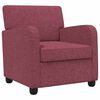 vidaXL Fauteuil Bordeaux Tissu
