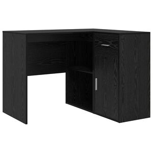 vidaXL Bureau d'angle avec tiroir Ch&ecirc;ne noir 102 x 88 x 75 cm