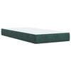 vidaXL Sommier &agrave; lattes de lit avec matelas Vert fonc&eacute; 90x190 cm
