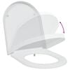 vidaXL Si&egrave;ge de toilette Blanc 49 x 36 x 4 cm Duroplast