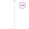 vidaXL Piquets pour plantes de jardin 20 pcs vert fonc&eacute; 91 cm acier