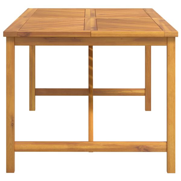 vidaXL Table &agrave; manger de jardin 200x90x74 cm bois d'acacia solide