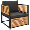 vidaXL Chaise de jardin avec coussins bois massif d'acacia