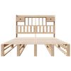 vidaXL Lit biblioth&egrave;que sans matelas 140x190 cm bois de pin massif