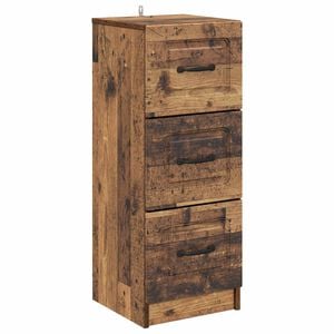 vidaXL Armoire &agrave; tiroirs Bois ancien 33 x 34,5 x 87 cm