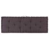 vidaXL Coussin de plancher de palette Coton 120x40x7 cm Anthracite