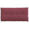 vidaXL Coussin de Dos Bordeaux 100 x 19 x 50 cm tissu