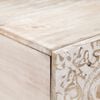 vidaXL Table basse Blanc 100 x 54 x 40 cm Bois de mangue massif