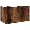 vidaXL Organisateur de bureau ch&ecirc;ne fum&eacute; 44,5x24x25 cm bois ing&eacute;nierie