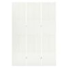 vidaXL Cloison de séparation 3 panneaux Blanc 120x180 cm Acier