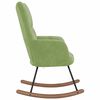 vidaXL Chaise à bascule Vert clair Velours