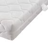 vidaXL Lit avec matelas Blanc Similicuir 90 x 200 cm