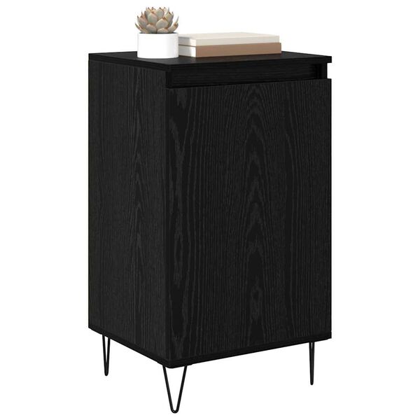 vidaXL Buffet Ch&ecirc;ne noir 40 x 35 x 70 cm Bois d'ing&eacute;nierie