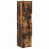 vidaXL Meuble d'angle Ch&ecirc;ne fum&eacute; 25,5x25x102cm Bois d'ing&eacute;nierie