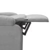 vidaXL Fauteuil de massage Gris clair Tissu
