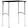 vidaXL &Eacute;tabli marron fonc&eacute; 80x60x(71,5-98) cm bois de ch&ecirc;ne massif