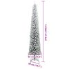 vidaXL Sapin de Noël artificiel Vert 270 cm PVC et acier et plastique
